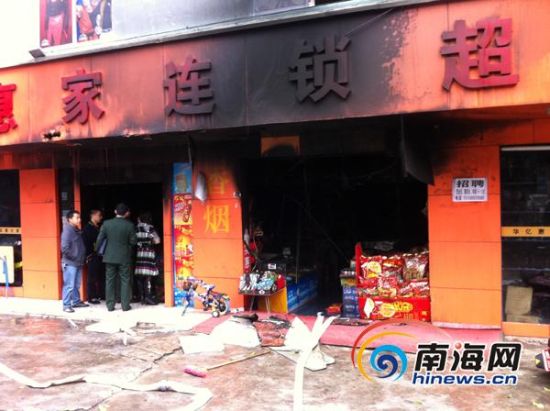 火災(zāi)事發(fā)點(diǎn)(南海網(wǎng)記者陳望攝)