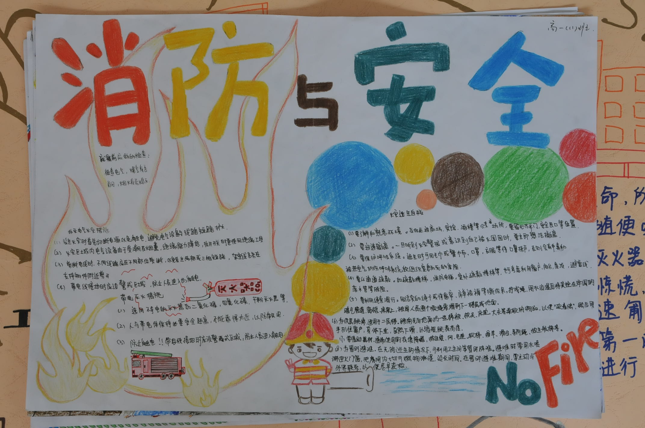 消防與安全手抄報
