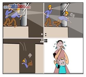 高空作業未系安全帶、吊裝口成為害人陷阱