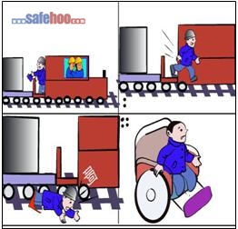 車未減速違章下跳、不慎滑倒被軋致殘