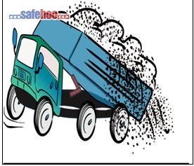 鋼渣裝偏，造成八輪傾翻