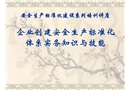 企業創建安全生產標準化講座