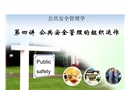 公共安全管理的組織運(yùn)作