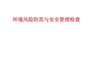 風(fēng)險(xiǎn)防范與安全管理檢查模板