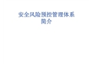 安全風險預控管理體系簡介