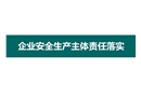 企業(yè)安全生產(chǎn)主體責任落實
