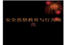 安全思想意識與行為規范