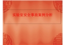 實(shí)驗(yàn)室安全事故案例分析