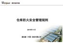 倉庫防火安全管理規則培訓