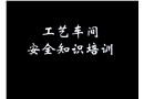 工藝車間級安全培訓課件
