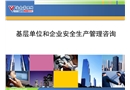 基層單位和企業(yè)安全生產(chǎn)管理咨詢