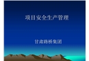 項目安全生產管理