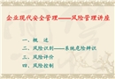企業現代安全管理——風險管理講座