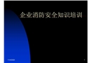 企業消防安全知識培訓
