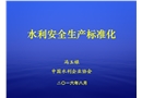 水利安全生產(chǎn)標(biāo)準(zhǔn)化