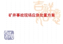 礦井災難事故現場應急處置方案
