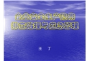 企業安全生產隱患排查治理與應急管理