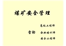 煤礦企業安全管理