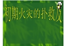初期火災撲救與人員安全疏散