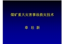 煤礦重大災害事故救災技術
