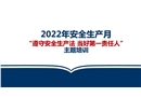 2022年安全生產月“遵守安全生產法 當好第一責任人”主題培訓