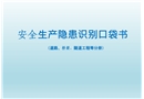 安全生產(chǎn)隱患識別口袋書