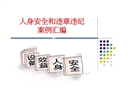 人身安全和違章違紀案例匯編概要