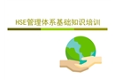 HSE管理體系基礎知識培訓