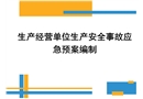 生產經營單位生產安全事故應急預案編制