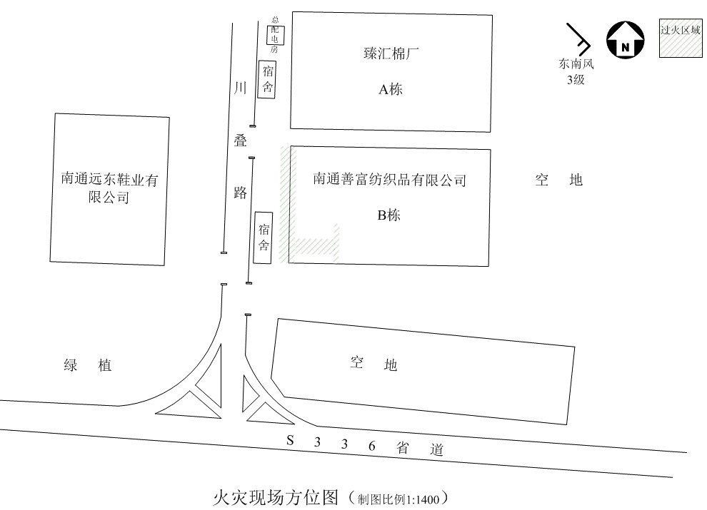 蘇錫通園區(qū)南通善富紡織品有限公司“2·17”一般火災事故調查報告