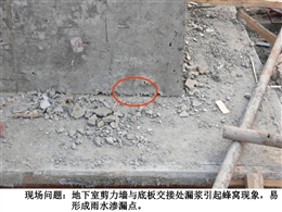 防水工程的質(zhì)量缺陷與處理