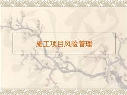 施工項(xiàng)目風(fēng)險(xiǎn)管理定義、范圍、成果精講