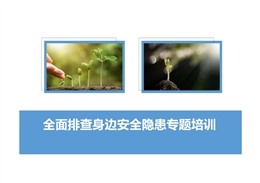 全面排查身邊安全隱患專題培訓(xùn)