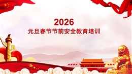 2026年元旦春節(jié)節(jié)前安全培訓(xùn)