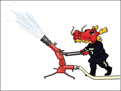 邯鄲自創(chuàng)消防12生肖各展其能