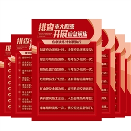 排查重大隱患  開展應急演練宣教掛圖