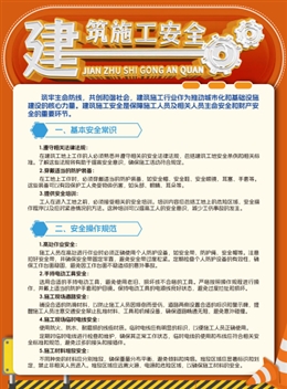 建筑施工安全宣傳單